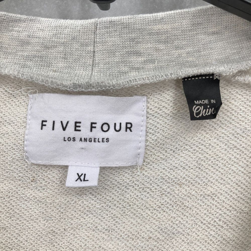 Five Four Los Angeles Hector Cardigan Sweater Mens XL Heather Oatmeal Beige NWT - Picture 4 of 13